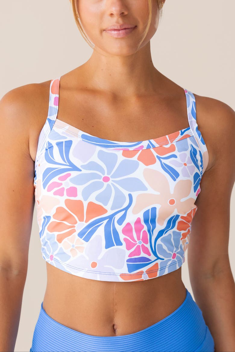 Scoop Neck Swim Top, Main, color, South Beach