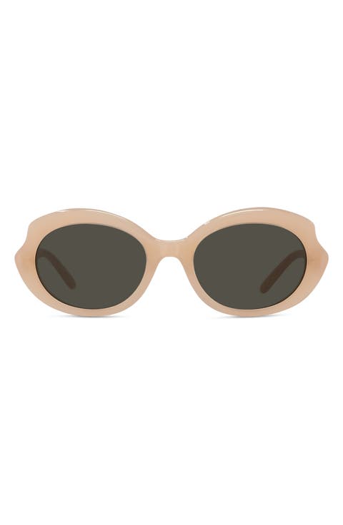 Thin Mini 54mm Oval Sunglasses