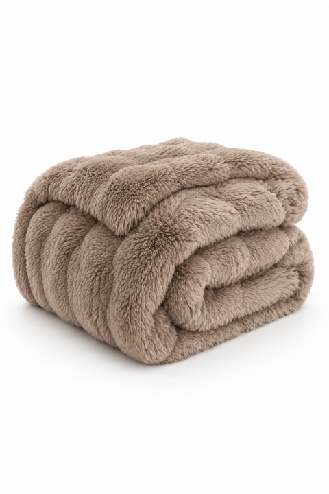 LA Escapade Faux Fur Throw Blanket