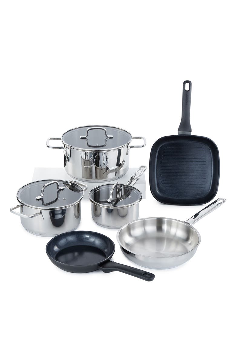 BergHOFF Dina Helix 9-Piece Cookware Set, Main, color, Black
