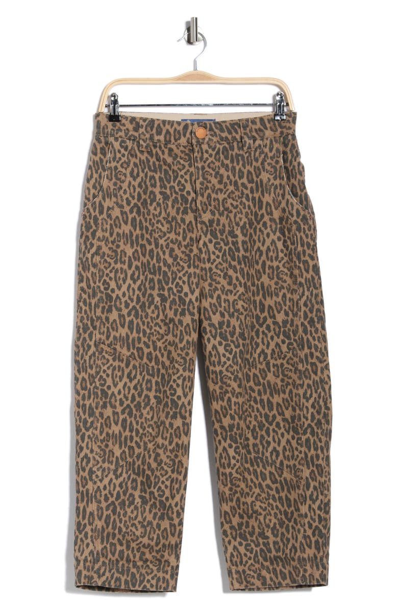 Democracy Relaxed Barrel Leg Jeans, Main, color, Brown/ Black Multi