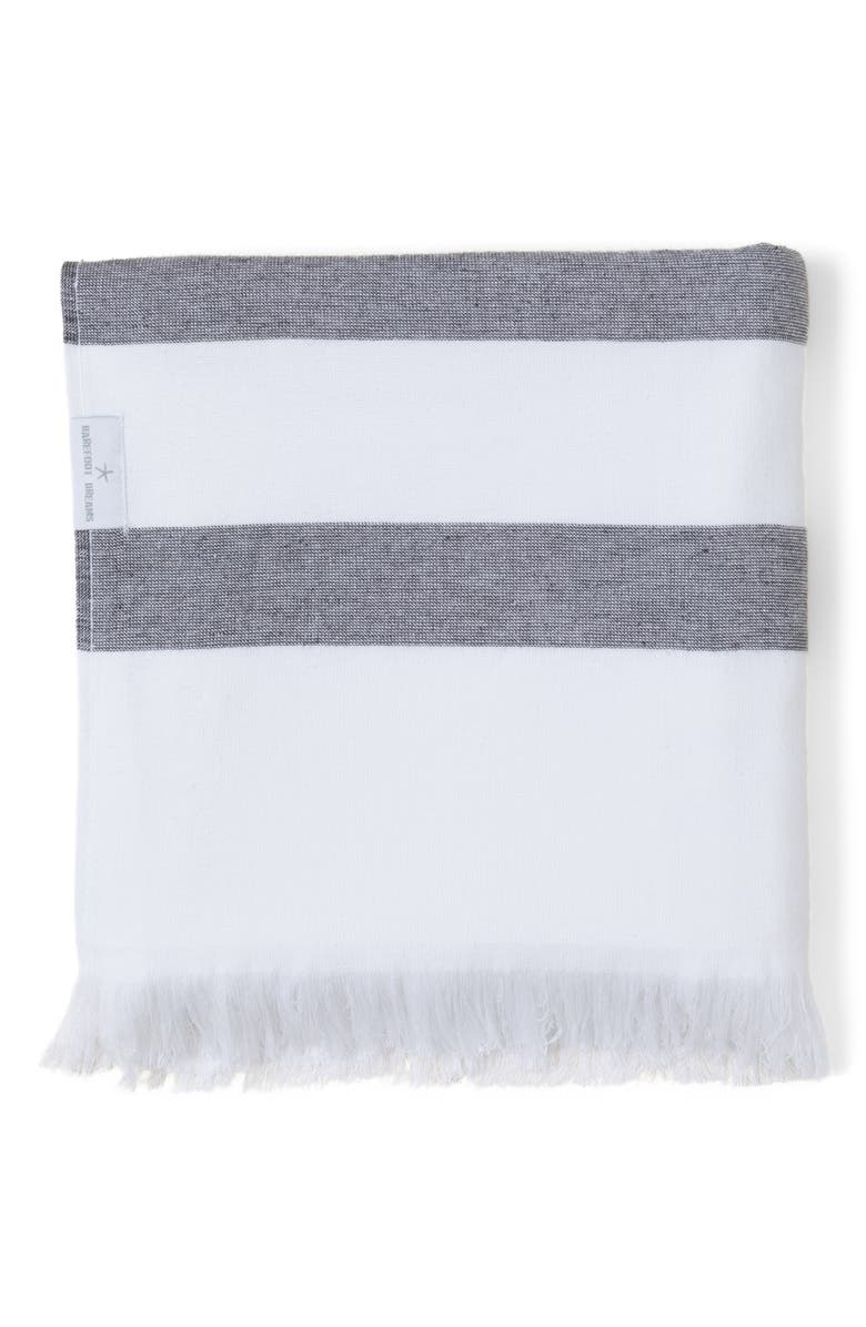 Barefoot Dreams<sup>®</sup> Stripe Organic Cotton Beach Towel, Alternate, color,