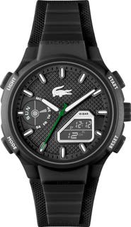 Lacoste LC33 Silicone Strap Watch, 45mm