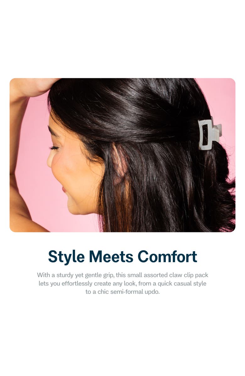 Gimme Beauty Small Rectangle Claw Clip for Fine Hair, Alternate, color, Beige