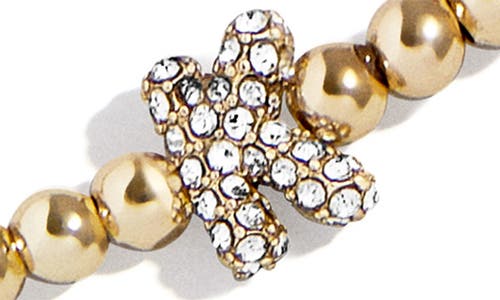 Baublebar Pisa Pavé Heart Station Beaded Bracelet