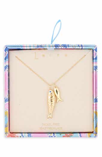 Small Fish Pendant Necklace