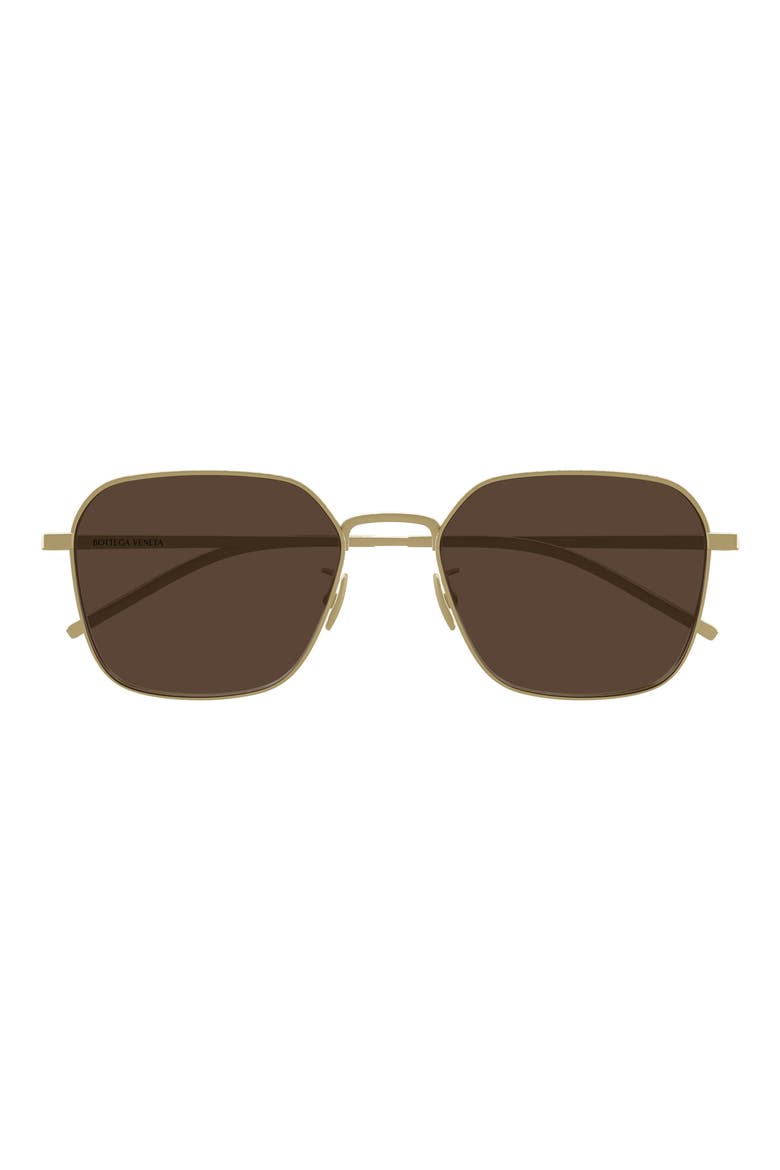 55mm Square Sunglasses, Main, color, BRONZE