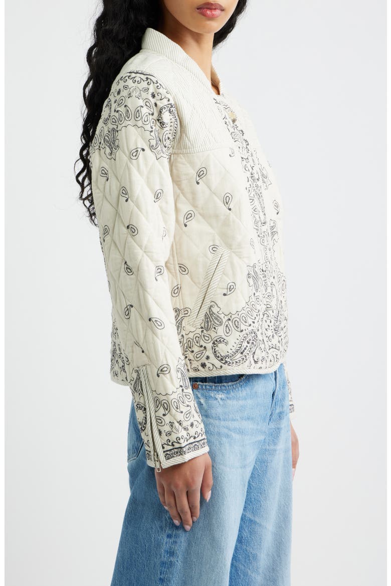 Carlos Quilted Jacket, Alternate, color, PAISLEY CREAM