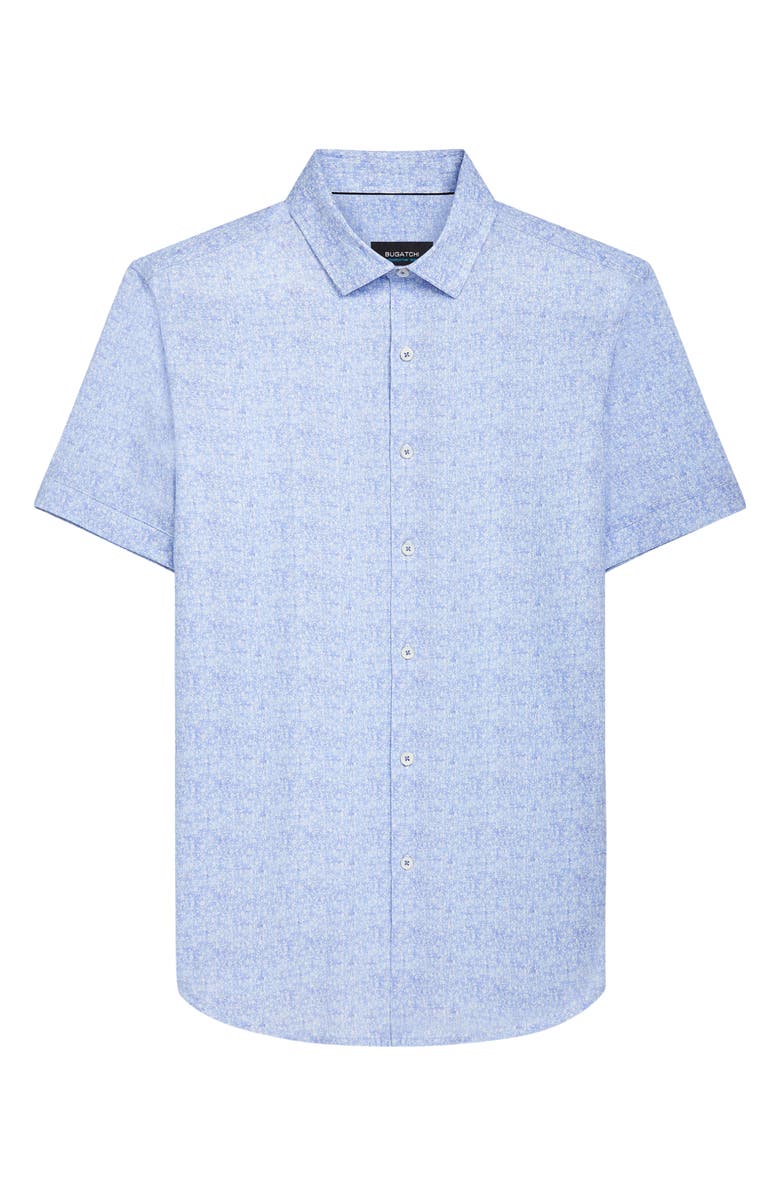 Bugatchi OoohCotton<sup>®</sup> Floral Short Sleeve Button-Up Shirt, Alternate, color,