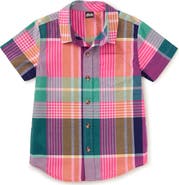 Tea Collection Plaid Button Up Woven Shirt