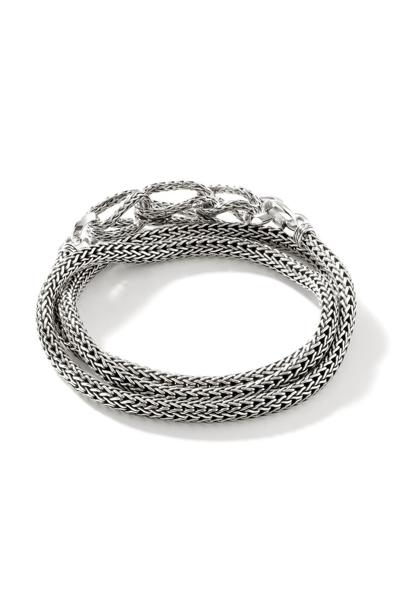 John Hardy Classic Chain Asli Wrap Bracelet, Alternate, color, 