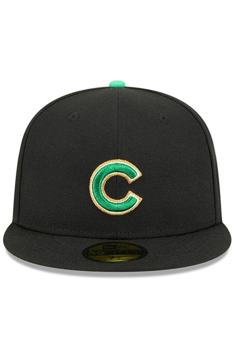 New Era Men's New Era  Black Chicago Cubs 2026 St. Patrick's Day 59FIFTY Fitted Hat, Alternate, color, Black