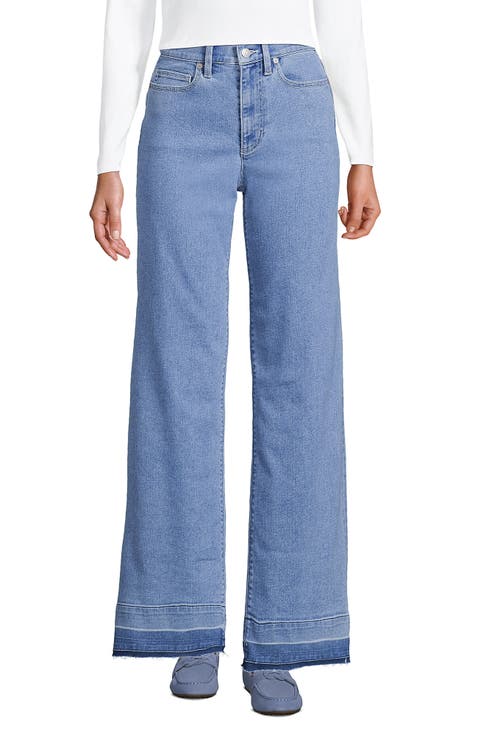 High Rise Wide Leg Denim Jeans