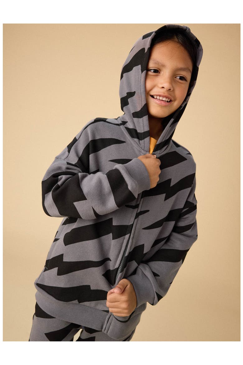 Easy Fit Hoodie, Alternate, color, Lightning Stripes