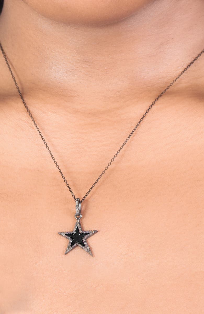 ADORNIA FINE ADORNIA Star Pendant Necklace, Alternate, color, 