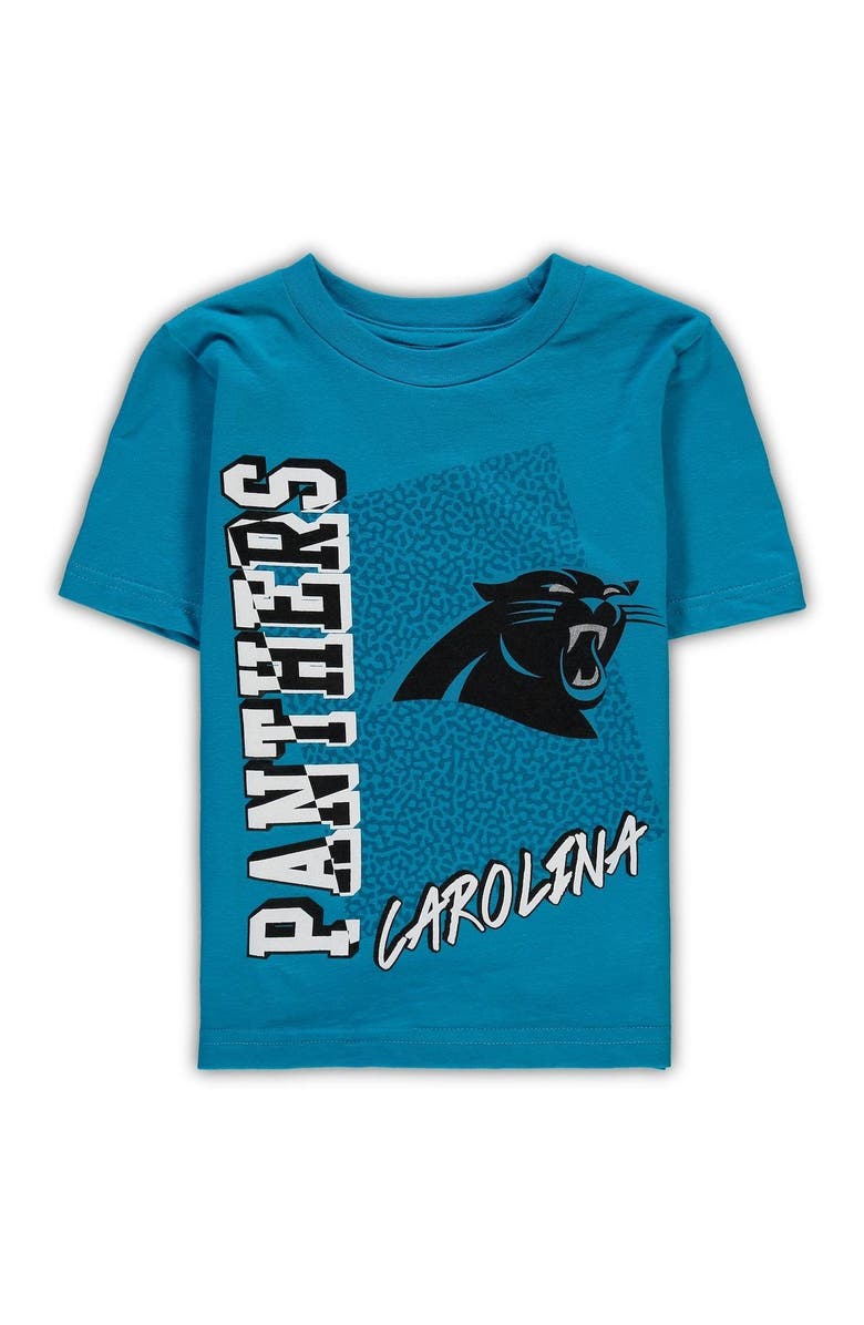 Outerstuff Preschool Black/Blue Carolina Panthers For The Love Of The Game T-Shirt Combo Set, Alternate, color, 