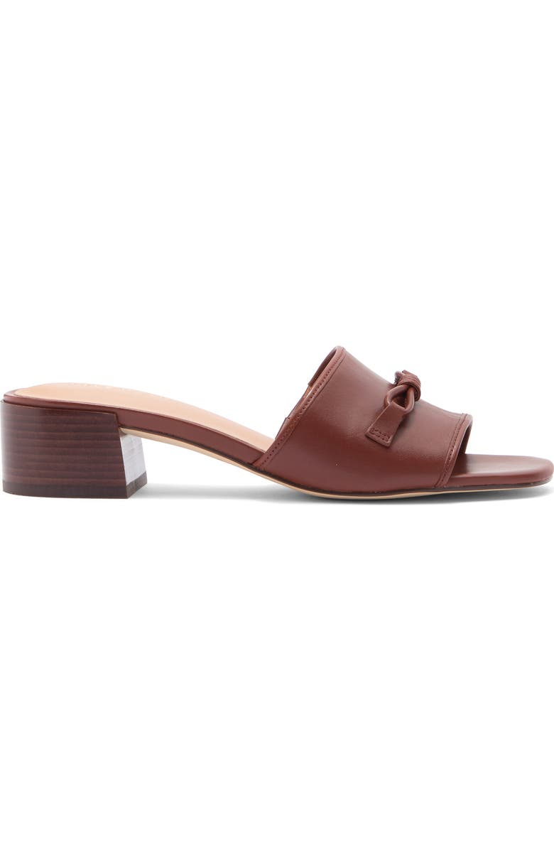 Cole Haan Cailyn Bow Slide Sandal, Alternate, color, Dark Chocolate Cuoio Leather