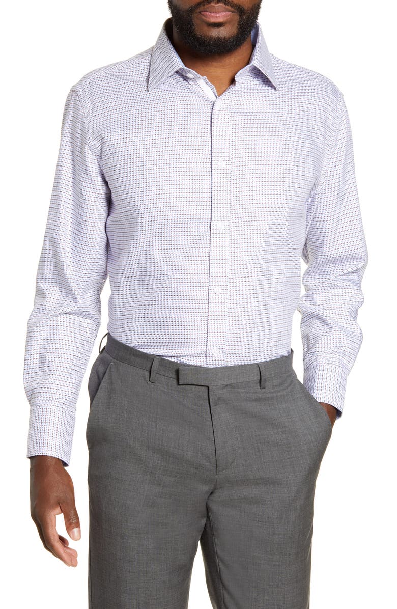 English Laundry Trim Fit Geometric Dress Shirt, Main, color,