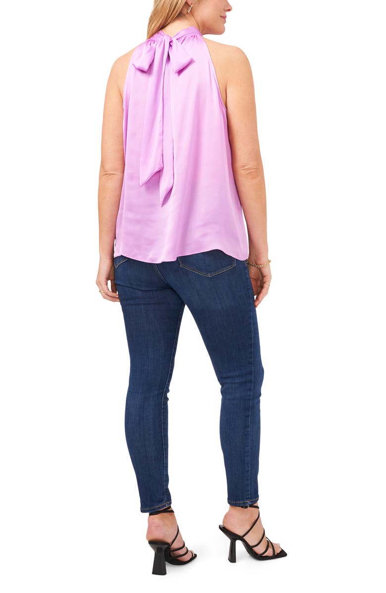 1.STATE Halter Neck Satin Top, Alternate, color, Violet Tulle
