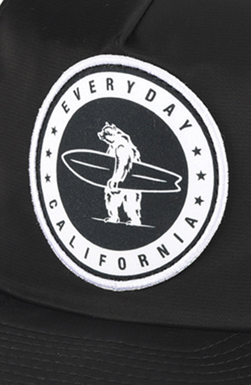 Everyday California Floating Waterproof Snapback Hat In Black