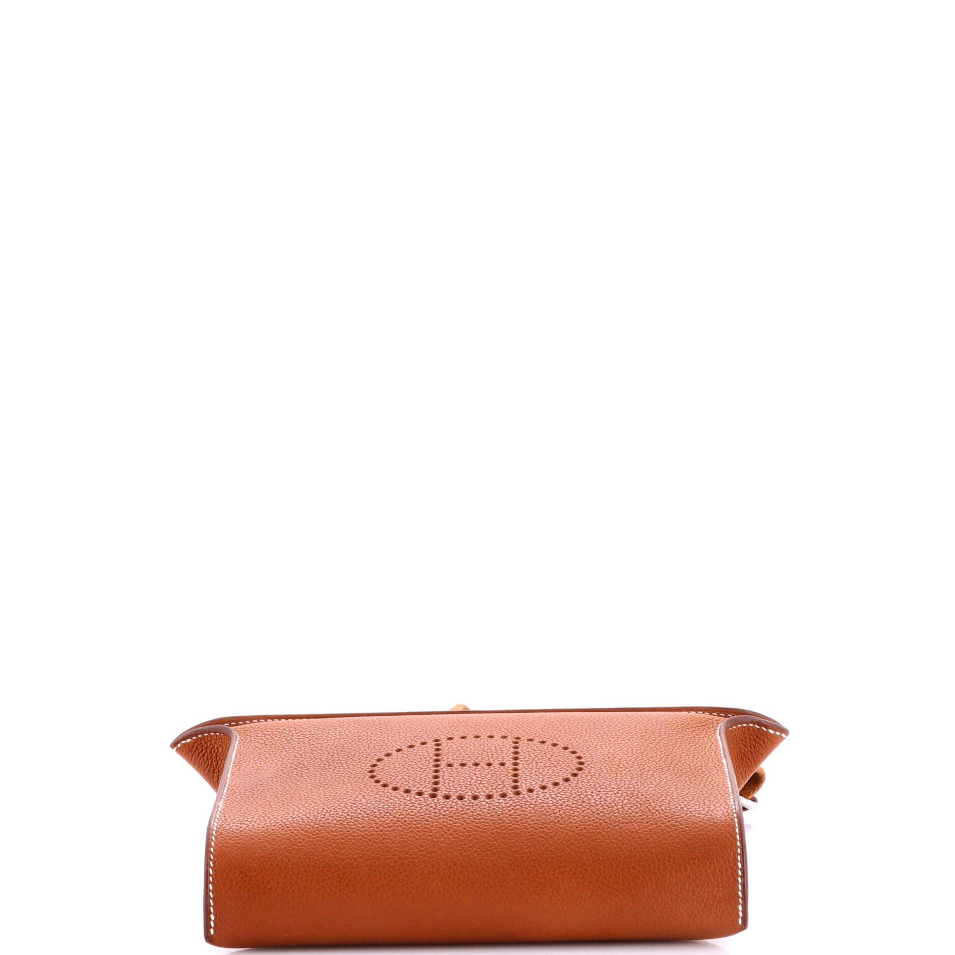 Pre-Owned Hermes Videpoches Bag Barenia Faubourg, Alternate, color, Fauve