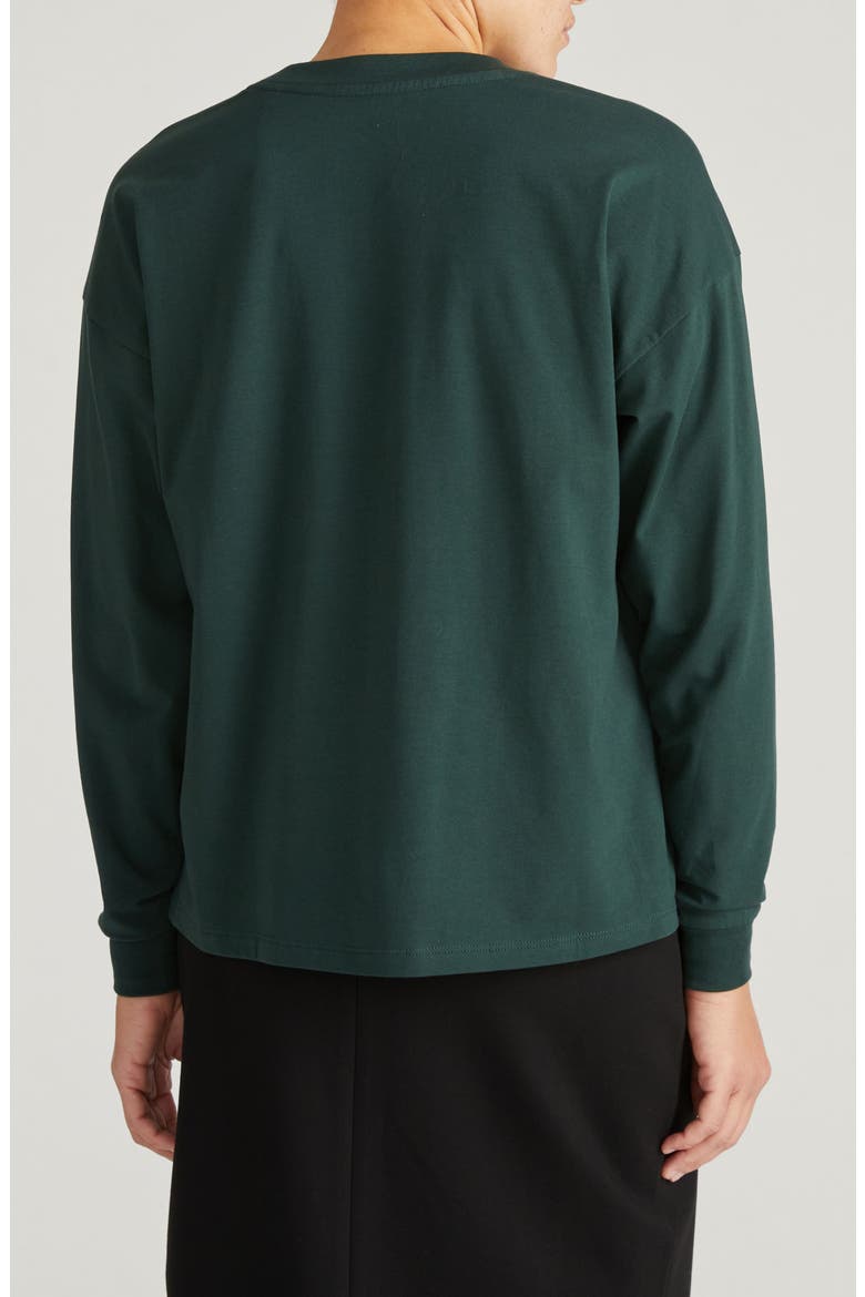 Drop Shoulder Top, Alternate, color, FOREST GREEN