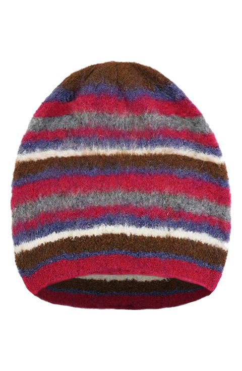 Wellington Striped Knit Beanie