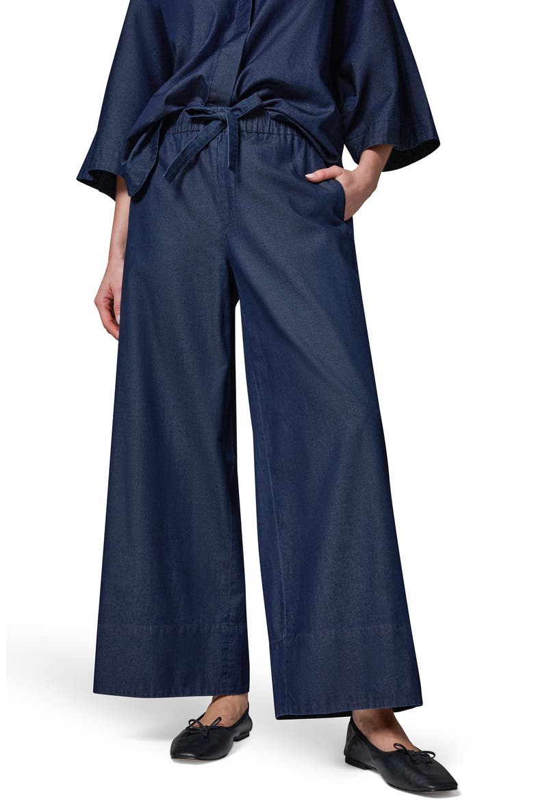 The Bali Drawstring Waist Denim Pants, Main, color, DUTCHESS