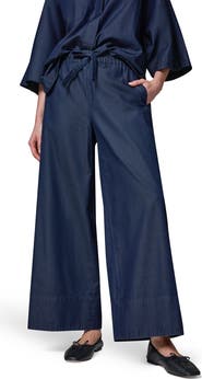 Donna Karan New York The Bali Drawstring Waist Denim Pants