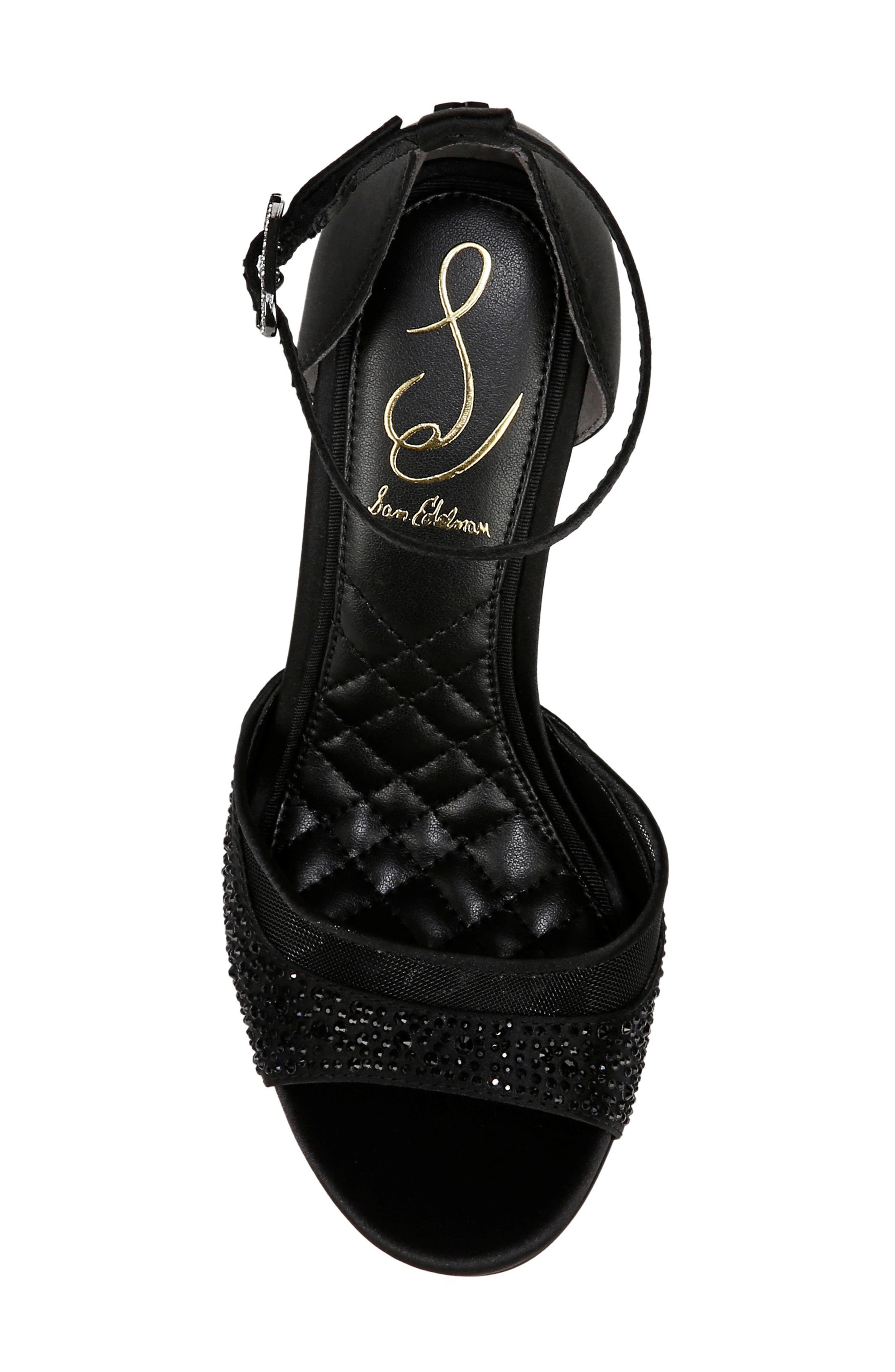 Sam Edelman Krissa Ankle Strap Sandal, Alternate, color, Black