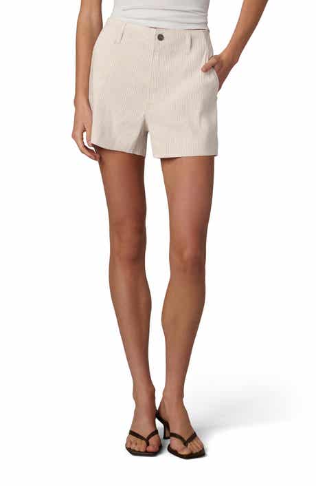 The Karter High Waist Microstripe Trouser Shorts