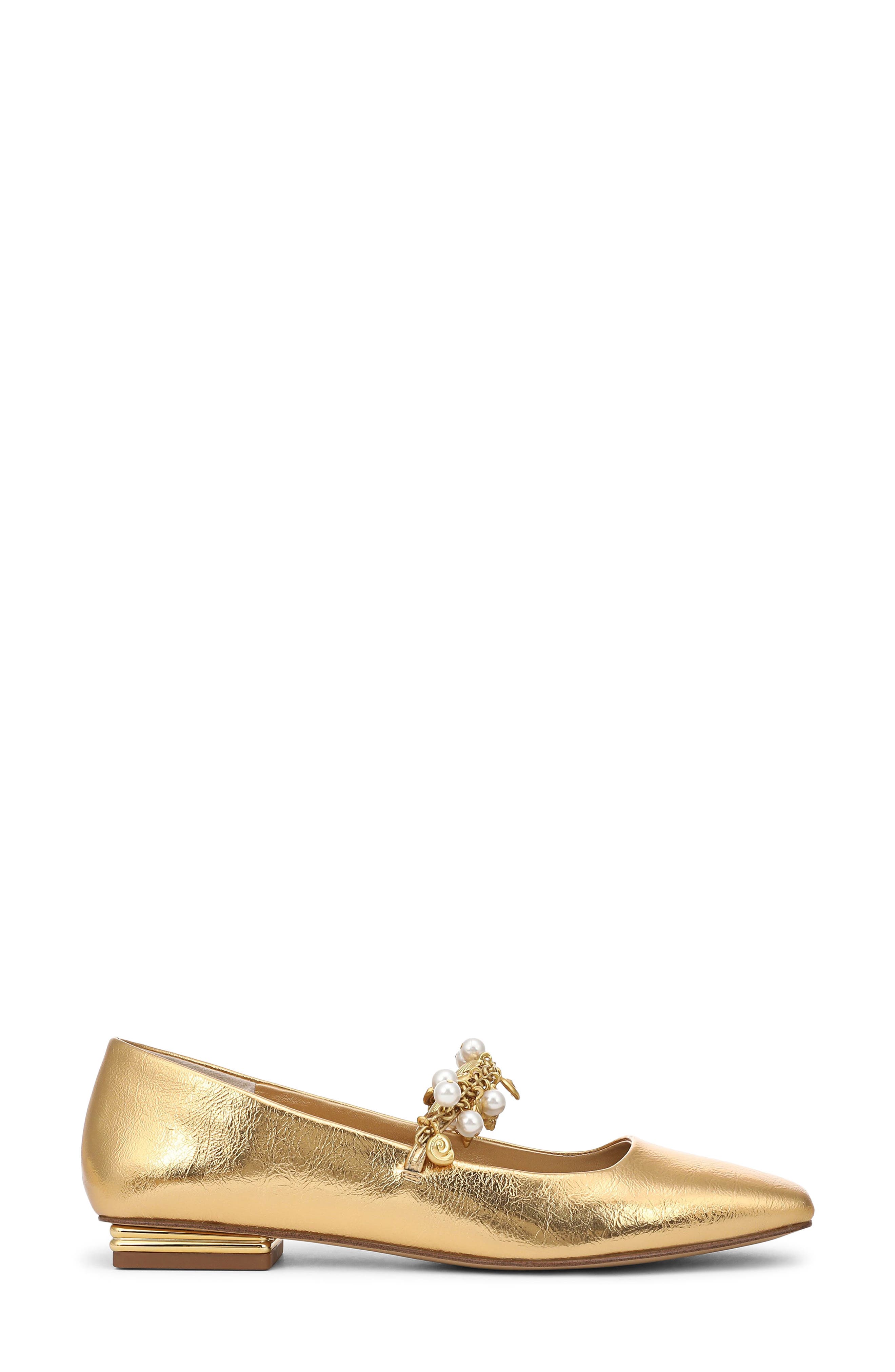 Franco Sarto Tinsley Metallic Flat, Alternate, color, 