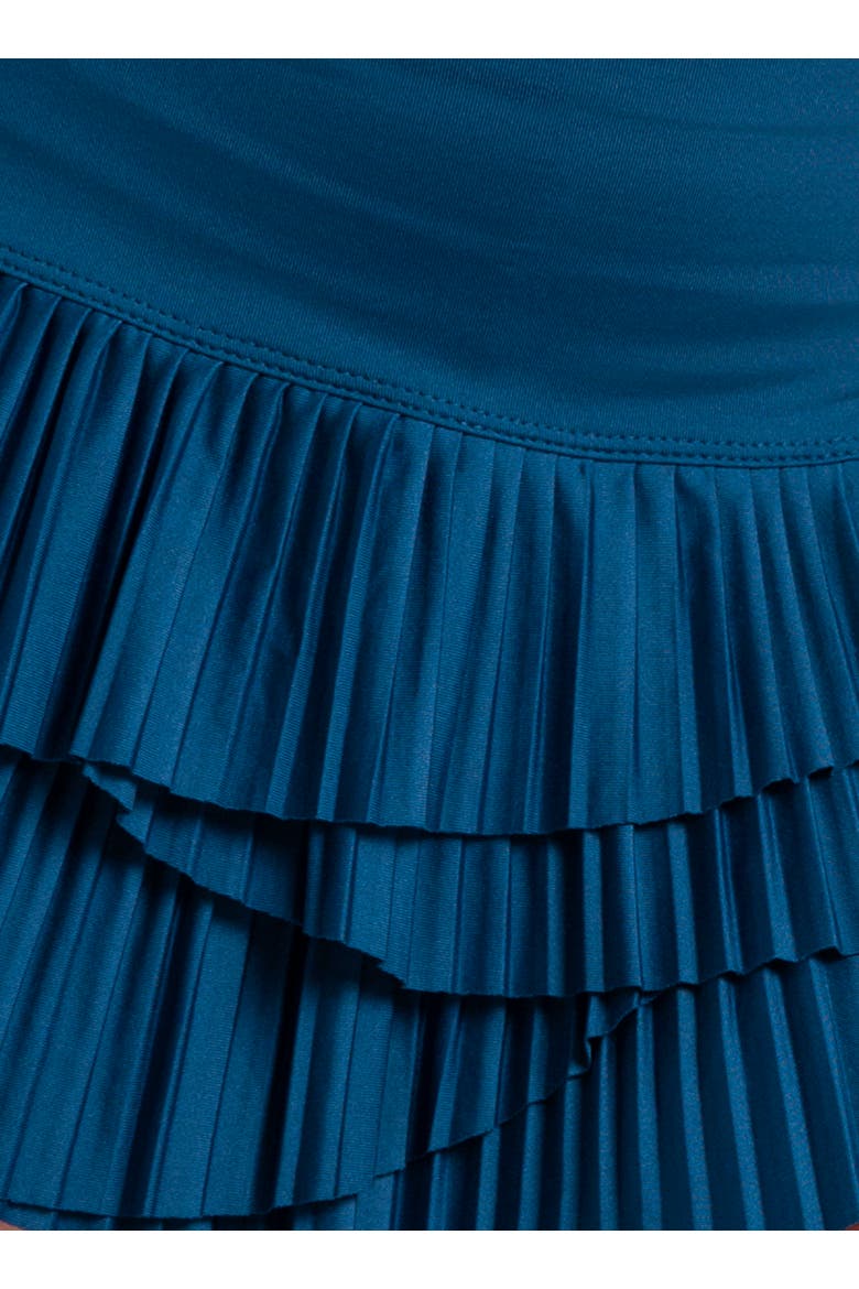Girls Ripple Tier Pleated Skirt, Alternate, color, Navy