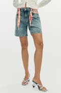 Desigual Embroidered Denim Shorts