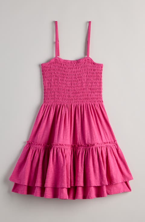 Kids' Smocked Cotton Sundress (Big Kid)