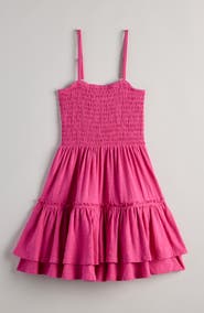 Treasure & Bond Kids' Smocked Cotton Sundress