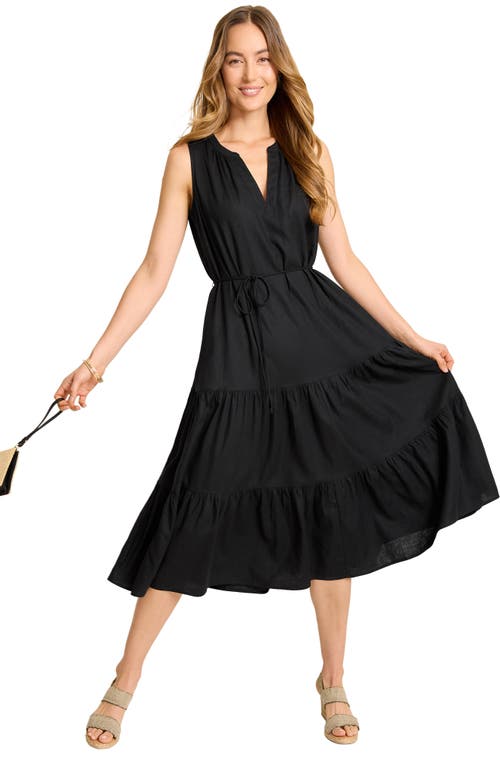 Tommy Bahama Coastal Tide Sleeveless Dress In Black