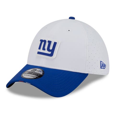 Men's New Era  White/Royal New York Giants 2025 NFL Training Camp 39THIRTY Flex Hat