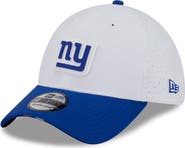 New Era Men's New Era White/Royal New York Giants 2025 NFL Training Camp 39THIRTY Flex Hat