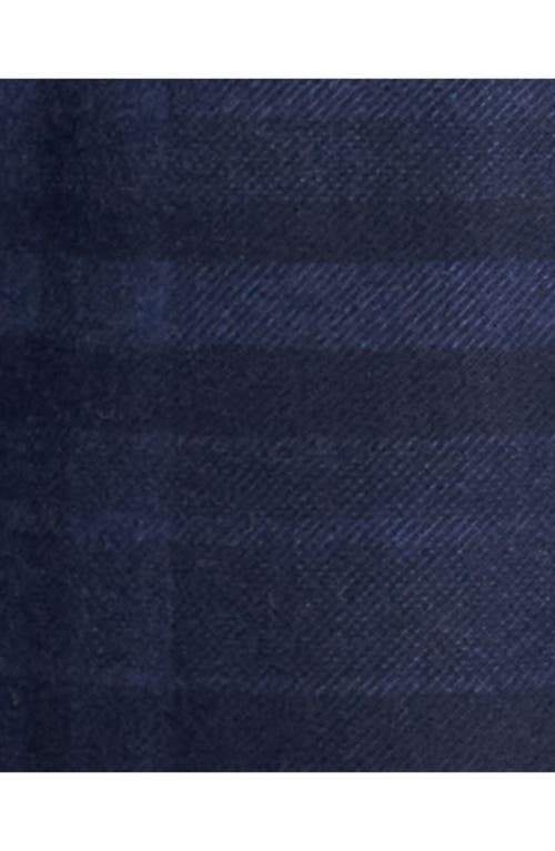 Theory Plaid Flannel Button-up Overshirt In Baltic