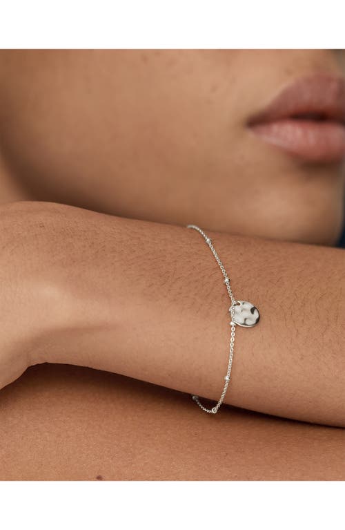 Monica Vinader Sterling Silver Siren Muse Disc Chain Bracelet In Silver
