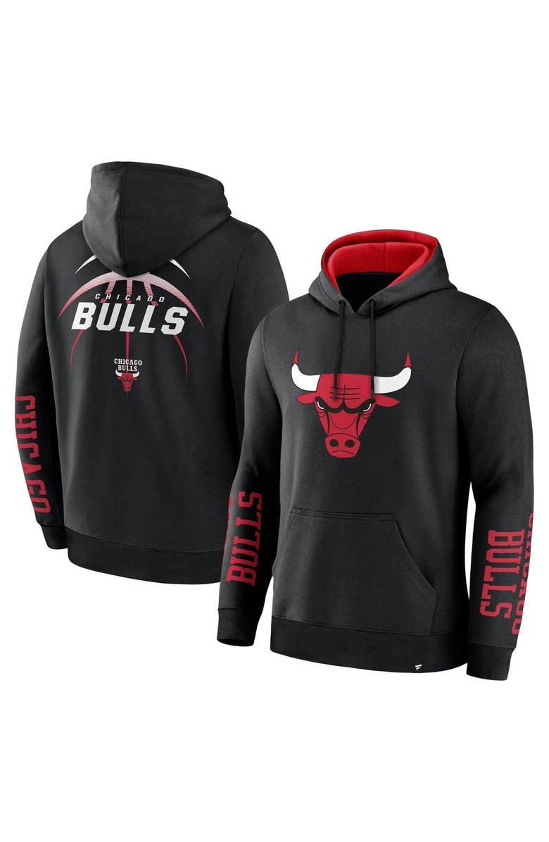FANATICS Men's Fanatics Black Chicago Bulls Legacy Guard Pullover Hoodie, Main, color,