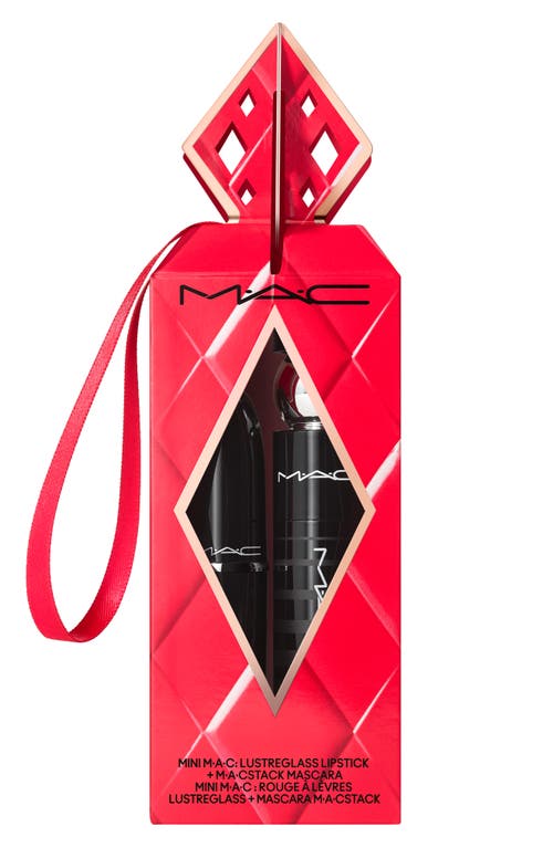 Mac Cosmetics Future Favorites Mini Lipstick & Mascara Set $31 Value In Transparent