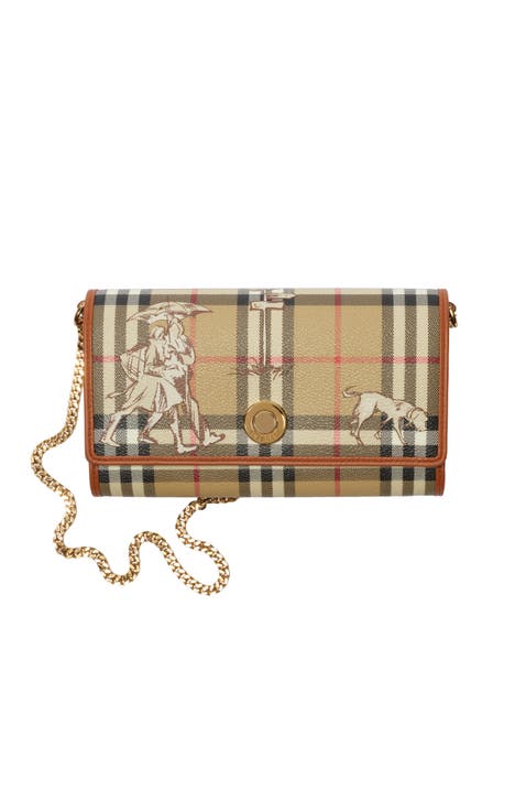 Check Mates Chain Strap Wallet