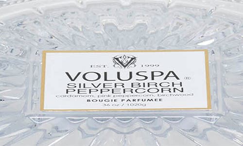 Voluspa Silver Birch Peppercorn Three-wick Grande Maison Candle In Silver