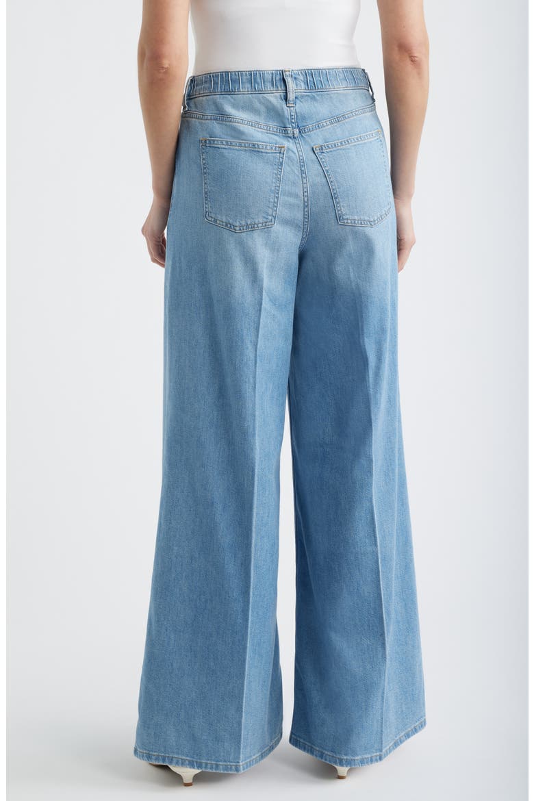 SPANXsupersmooth™ Authentic 360 Lightweight High Waist Super Wide Leg Jeans, Alternate, color, SEASIDE BLUE