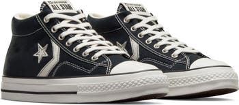 Converse Black Star Player 76 Mid Top Sneakers