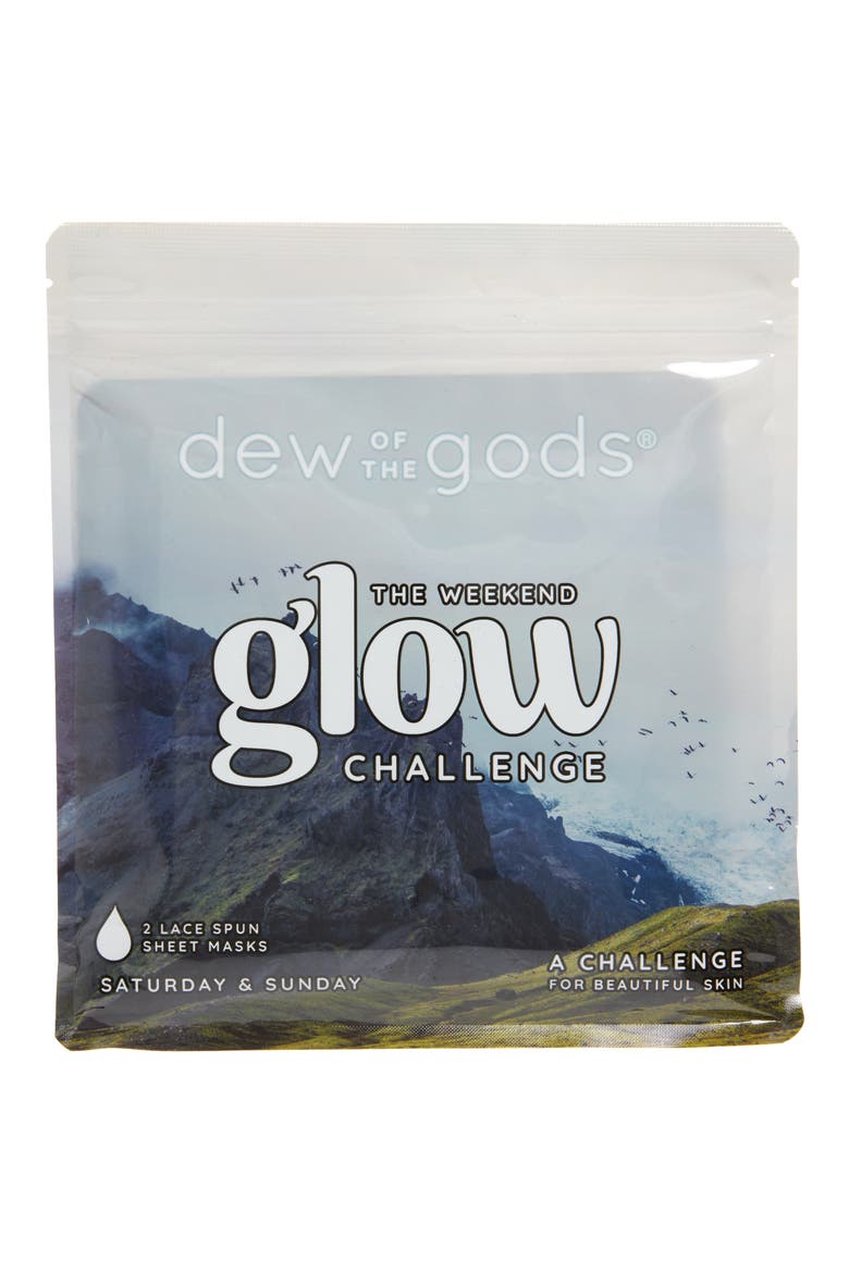 The Weekend Glow Challenge Face Mask Set, Main, color, NO COLOR