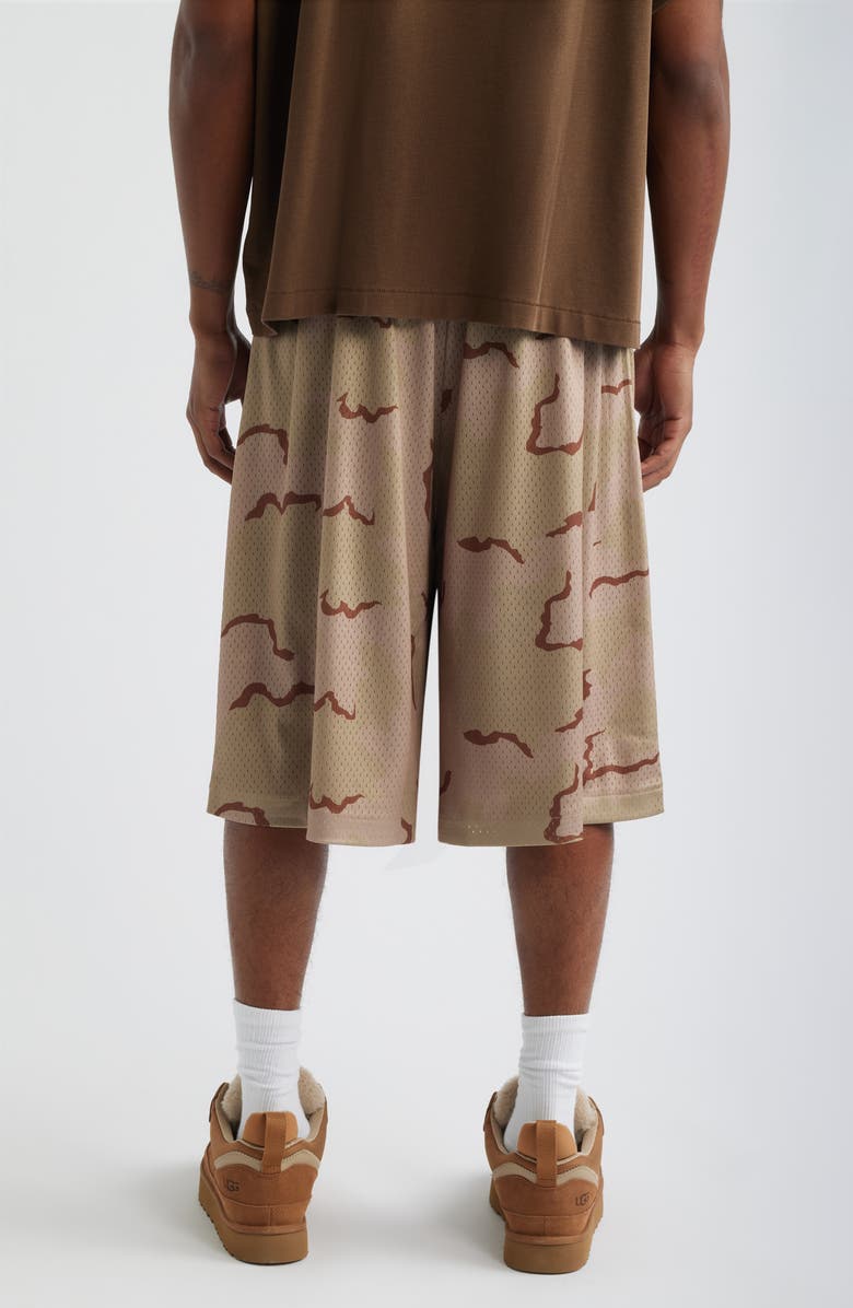 Elwood Baggy Mesh Shorts, Alternate, color, Sand Camo