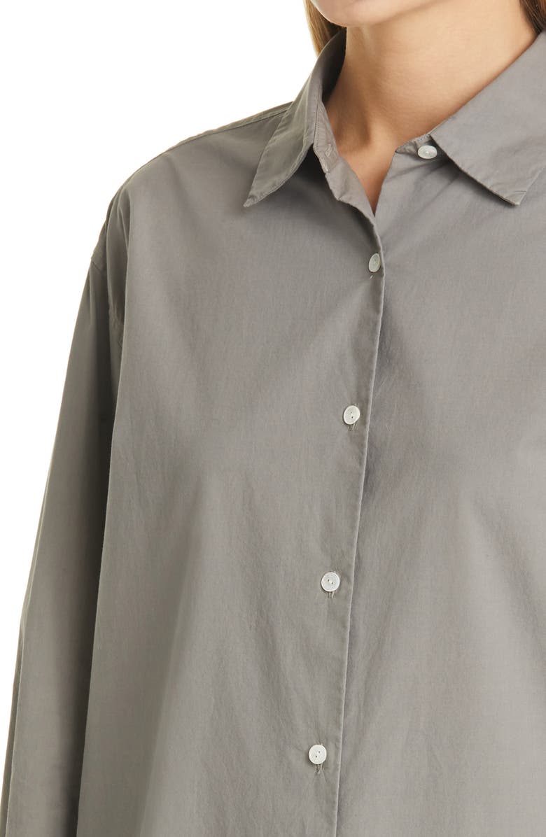 Nili Lotan Women's Yorke High/Low Poplin Shirt, Alternate, color,